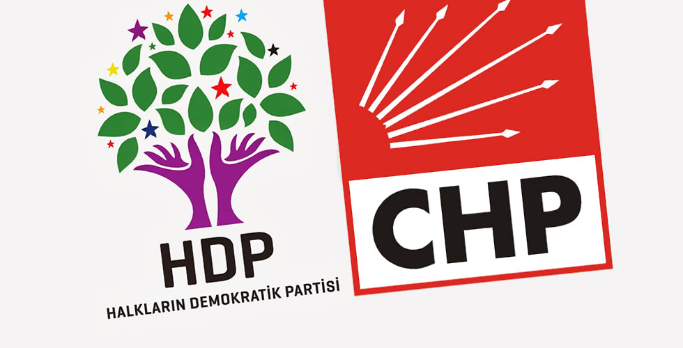 CHP ve HDP ile ilgili görsel sonucu