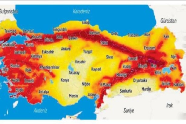 Türkiye nin resmi deprem haritası yayımlandı soL Haber Portalı