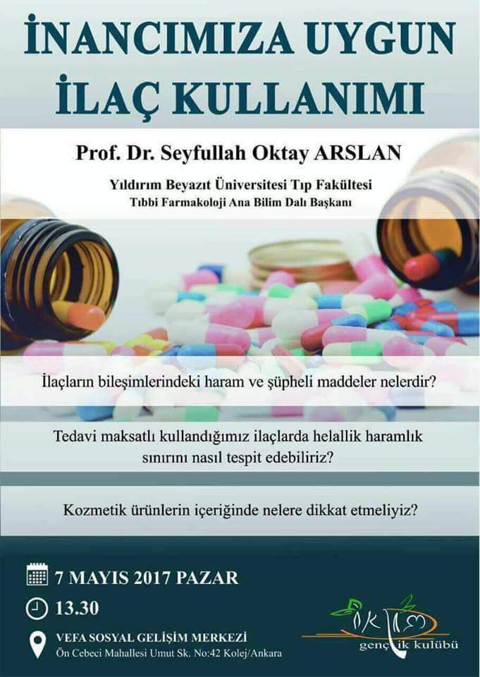 Farmakoloji Profesöründen 'Helal İlaç' Konferansı!