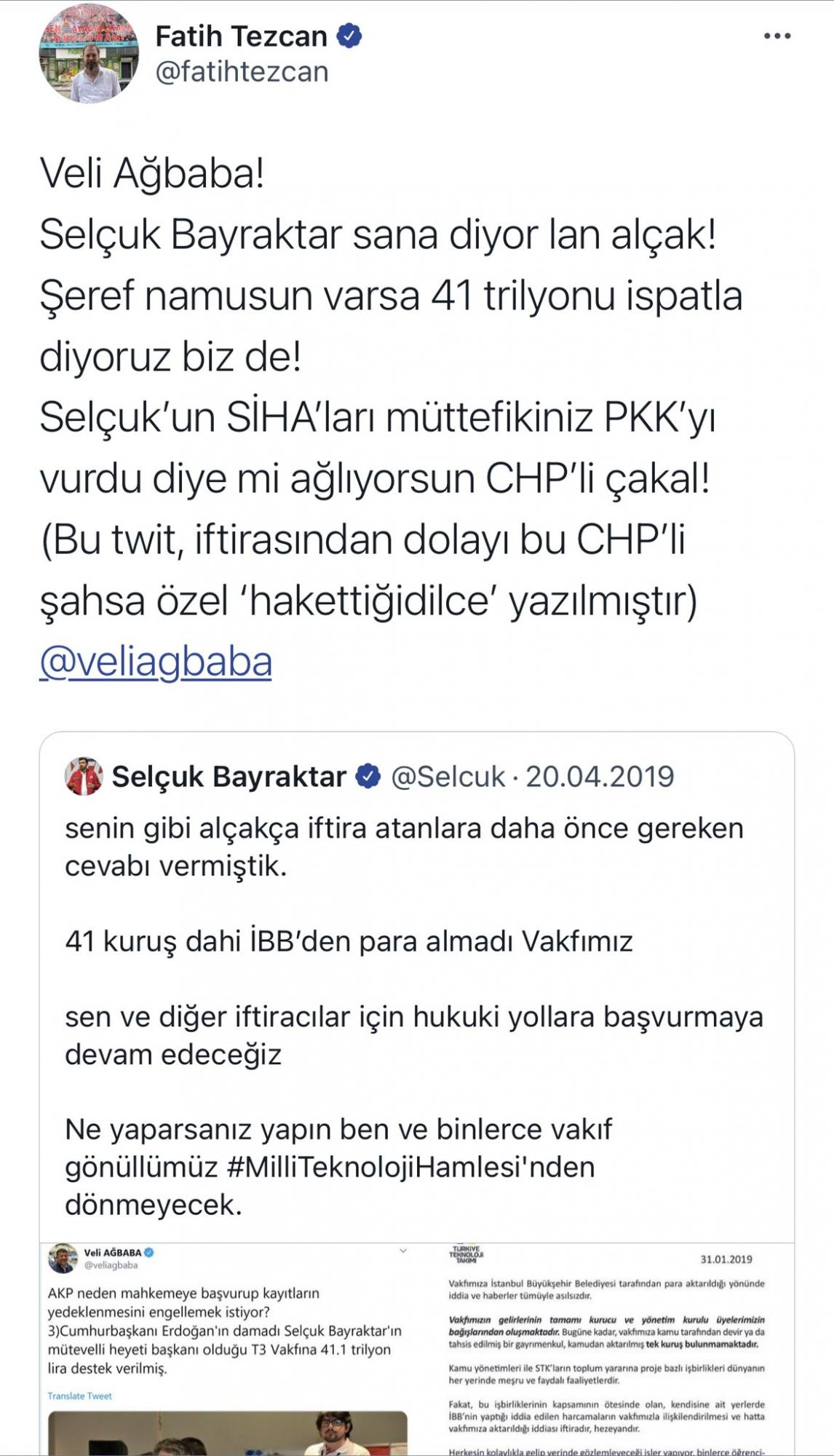 Fatih Tezcan'ın banka hesabına haciz konuldu