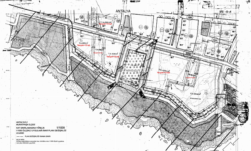 Antalya’da falezlere 15 kat, 60 metrelik imar izni yargıya taşındı!