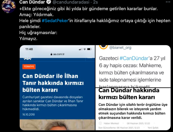 Can Dündar: Interpol Türkiye'nin kırmızı bülten taleplerini ciddiye almıyor
