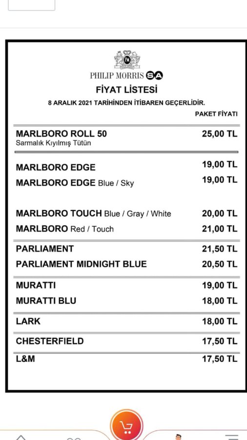 Sigaraya bir zam daha geldi