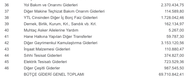 ​​​​Dersim Belediyesi gelir-gider tablosunu açıkladı