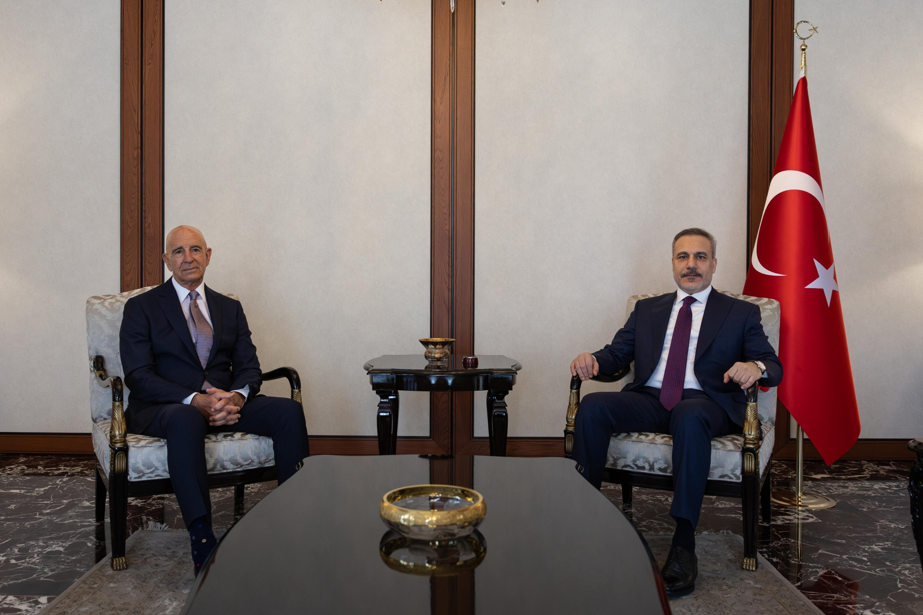 Fidan'la görüşen Barrack: 'Trump'ın bölge vizyonunda Türkiye'nin ortaklığı hayati'