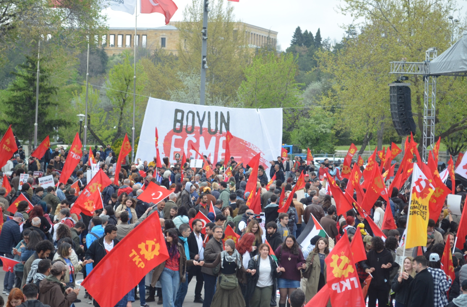 Dört merkezdeki 1 Mayıs mitinglerinden görüntüler yayınlandı