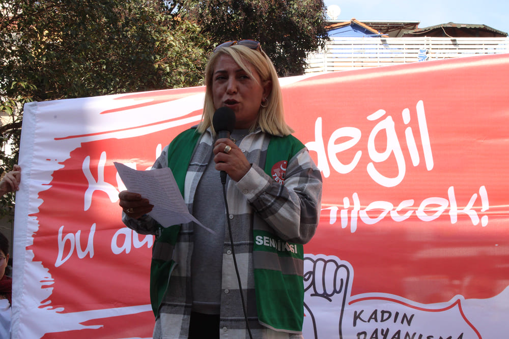 Digel Tekstil'de çalışan kadın işçilerin uğradıkları mobbing, baskı ve sözlü tacize karşı başlattıkları sendikalaşma mücadelesi ve hak arayışı eylemleri