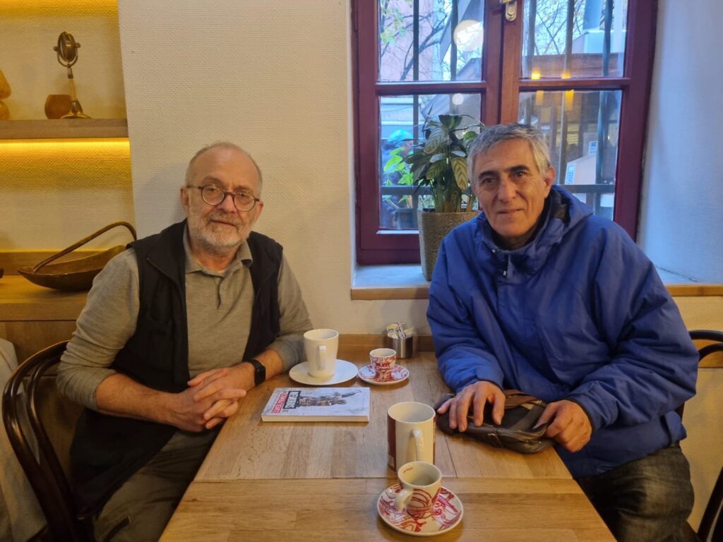 Marco Riquelme, İstanbul ziyareti sırasında TKP Genel Sekreteri Kemal Okuyan'la da bir araya geldi.