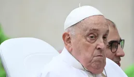 Papa Francis dün Aziz Petrus Meydanı'ndaki Paskalya ayinine katılmıştı. (Fotoğraf: AA)