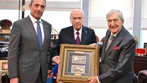 Rahmi Koç ve Ali Koç’tan Devlet Bahçeli ile Özgür Özel'e ‘100. yıl’ ziyareti
