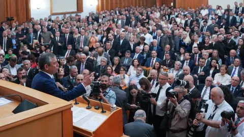 Kemal Kılıçdaroğlu'nun TBMM grup toplantısındaki bir görüntüsü.