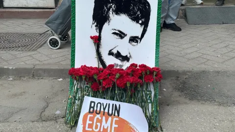 Ali İsmail Korkmaz anma töreninden bir kare