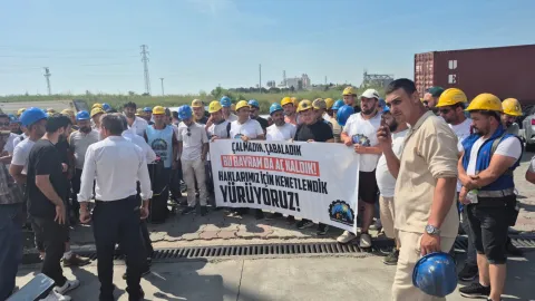 Tekirdağ’da 3 aydır ücretleri ödenmeyen madenciler patronun kapısına dayandı: Polisten madenciye tokat!