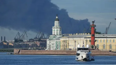 St. Petersburg şehri genel görünümü