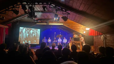 Nâzım Hikmet anma etkinliğinden bir kare