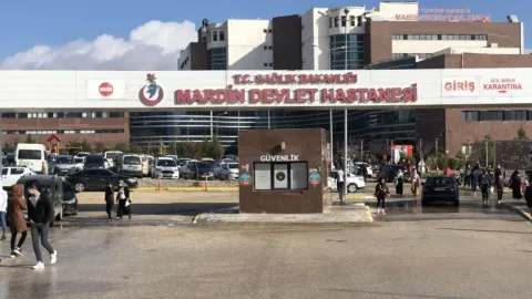 Mardin'de inşaat işçisinin düştüğü inşaat