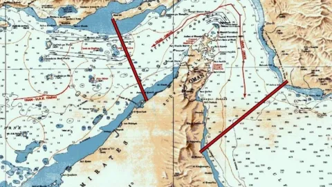 Hürmüz Boğazı'nda gerilimi yansıtan temsili görsel