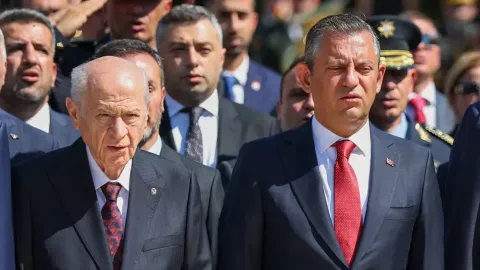 MHP Genel Başkanı Devlet Bahçeli konuşma yaparken