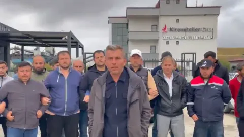 Özşen Madencilik işçileri hakları için direnişte