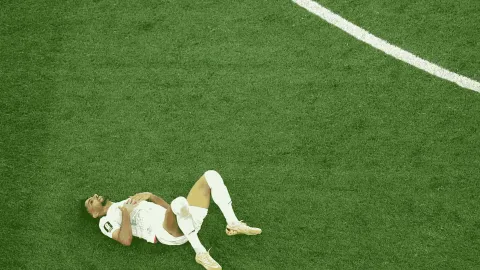 İran Milli Futbol Takımı oyuncuları sahada