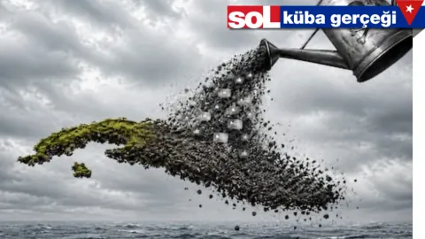 Küba'da ABD ablukasının etkilerini gösteren görseller.
