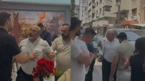 CHP İzmir İl Başkanlığı binası önünde yaşanan gerginlik