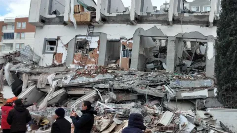 Sueda Kent Sitesi davası duruşma salonundan bir görüntü.