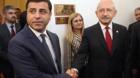 Kemal Kılıçdaroğlu ve Selahattin Demirtaş'ın görselleri.