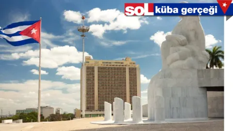Küba'da Antonio Guiteras Termik Santrali'nin bakım sonrası yeniden faaliyete geçmesi ve uluslararası dayanışma etkinlikleri.