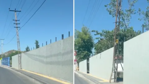 Ankara'da NATO zirvesi öncesi binaların önüne çekilen reklam tabelaları
