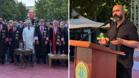 İstanbul Üniversitesi mezuniyet töreninden bir görünüm