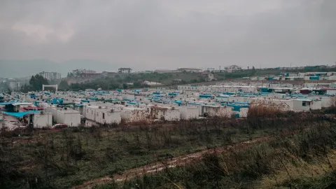 Hatay'da konteyner kentte yaşayan bir depremzede