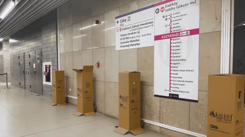 İstanbul metrosunda ücret iade cihazları kurulumu