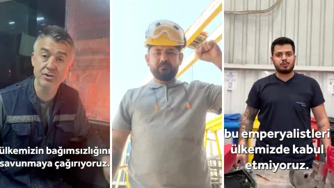 Patronların Ensesindeyiz Ağı tarafından paylaşılan NATO karşıtı video görseli