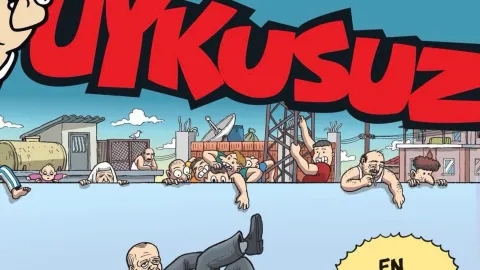 Uykusuz dergisinin NATO Zirvesi'ni eleştiren kapak görseli.