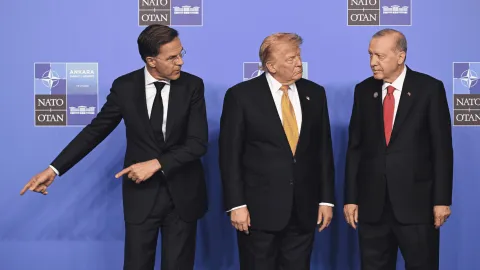 Ankara'da düzenlenen NATO Zirvesi'nden genel bir görüntü.