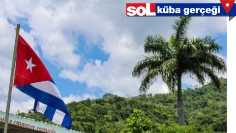 Küba'da elektrik kesintisi yaşanan bir bölgenin genel görünümü.