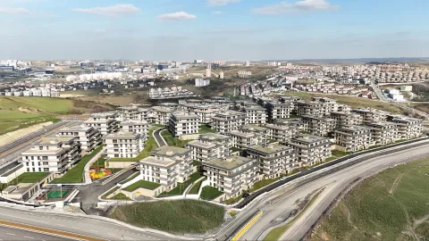 AKP Giresun Milletvekili Ali Temür'ün mecliste dağıttığı lüks konut projesi broşürleri