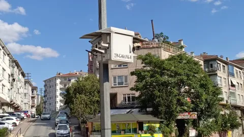 Ankara sokaklarında kurulu güvenlik kameraları