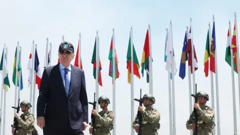 Cumhurbaşkanı Recep Tayyip Erdoğan'ın bir fotoğrafı.