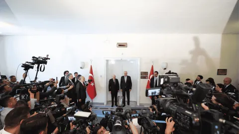 TBMM Başkanı Numan Kurtulmuş siyasi parti liderleriyle görüşüyor