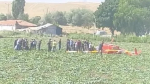Ankara'da düşen eğitim helikopteri