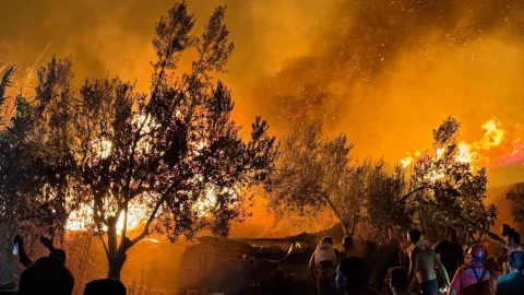 Fethiye'de Orman Yangını Nedeniyle Huzurevi ve Evler Tahliye Edildi