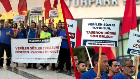 İzBB güvencesizliği savunuyor, modüler tuvalet işçileri kararlı: 'Asli kamu hizmetinde taşerona son verilsin'
