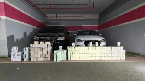 Vanlı Kara Haydar'ın otoparkındaki araçlarda 934 milyon TL döviz ele geçirildi