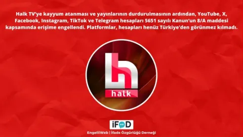Halk TV'nin tüm sosyal medya hesaplarına erişim engeli getirildi