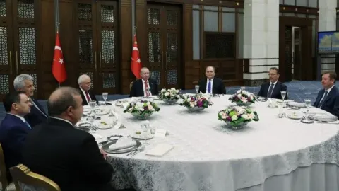 Başkan Erdoğan, Yüksek Mahkeme Başkanları ile bir araya geldi
