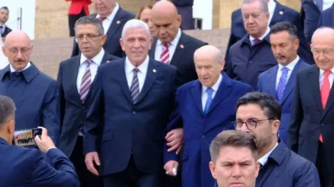 Dervişoğlu Bahçeli'nin koluna girdi, İYİP'te tartışma çıktı: 'O bir siyasi tercihti'