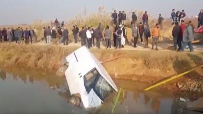 Urfa'da göçmenleri taşıyan minibüs sulama kanalına düştü: 9 ölü | soL haber