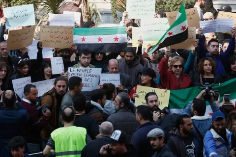 şamda protesto